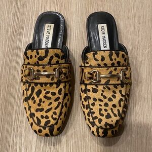 Steve Madden Leopard Print Mules